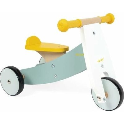 Janod Happy Garden Stabilní dřevěné odrážedlo s 3 kolečky