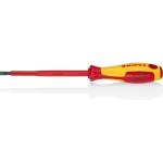 KNIPEX Отвертка шлиц 5.5, VDE 1000V жълто-червена ръкохватка 232мм, - K982055 (K982055)
