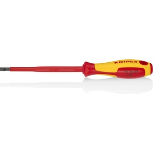 KNIPEX Отвертка шлиц 5.5, VDE 1000V жълто-червена ръкохватка 232мм, - K982055 (K982055)