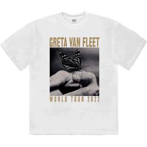 Greta Van Fleet World Tour Butterfly White L Риза (GVFTS06MW03)