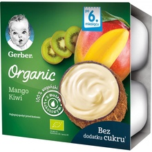 Gerber Organic Mango kiwi kokosové mléko 4 x 90 g