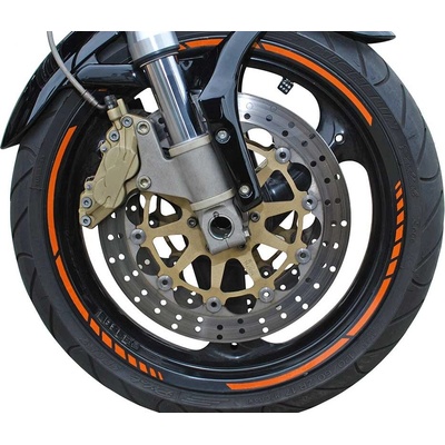 Foliatec – samolepiaca linka na obvod kolesa RACING – oranžová