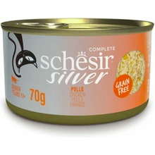 Schesir Cat Silver Kuracie filety vo vývare 70 g