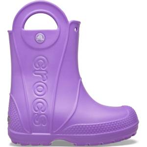 Crocs Детски гумени ботуши Crocs Handle It Rain Boot Kids Wellington boots - Purple Pulse - размер 20-21 (EU) (731-0075-0715)