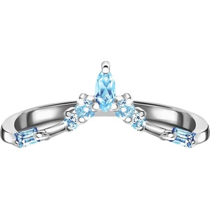 Silenti Jewelry Сребърен пръстен "Грациозност" - 4 - 47мм (14.9мм диам. )