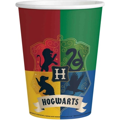 Amscan Хартиени чаши Хари Потър Факултет 250 мл