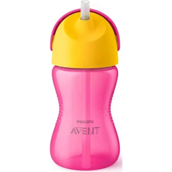 Philips Avent Неразливаща чаша със сламка Philips Avent - 300 ml, за момиче (SCF798/02)