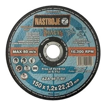 Nástroje CZ Kotouč řezný 150 x 1,2 x 22 mm IM-1-150-1,2RM