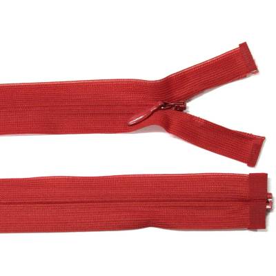 Spirálový zip no.3 skrytý rozepínací 50cm - více barev Barva: červená