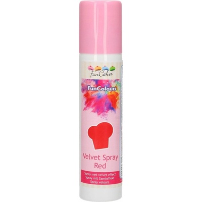 FunCakes FC Velvet Red sprej červený 100 ml