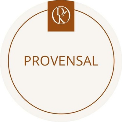 Davídkovo koření Etiketa Provensal béžová průměr 4,5 cm 1 ks