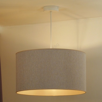 Duolla - Пендел ROLLER ECO RECYCLING 1xE27/15W/230V Ø 45 см кремав (DU603935)