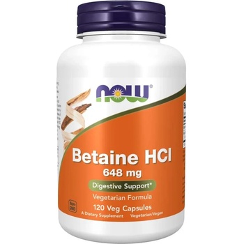 NOW Betaine HCl, 120 капсули, Now