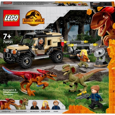 LEGO® Jurassic World 76951 Přeprava pyroraptoru a dilophosaura