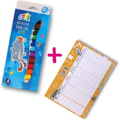 Cool by victoria temperové barvy 12 ks a rozvrh hodin