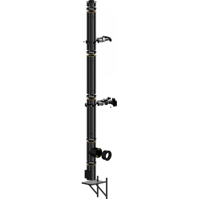 Bokra Nerezový izolovaný komín IZOL 50 150mm 5,12m černý