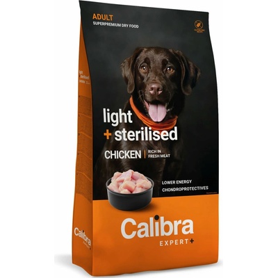 Calibra EXPERT+ Adult Light & Sterilised kuřecí 2 kg