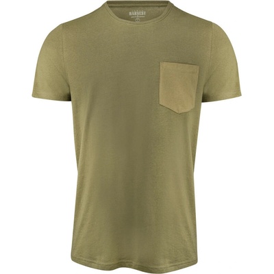 James Harvest Walcott T-Shirt Men Two-Tone krátký rukáv pánské COT62402057001-moss green