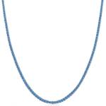 SAVICKI Тенис колие, бяло злато 585, сини сапфири 4.950ct 2.5mm 42cm