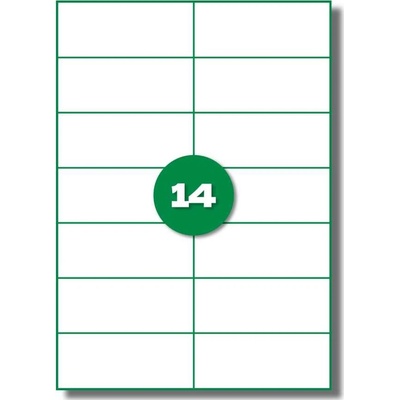 Etikety 105x42 mm/2 -radové/