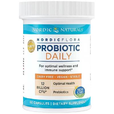 Nordic Flora Probiotic Daily | 12 Billion Active Cells [60 капсули]