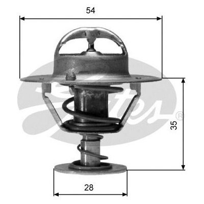 Termostat, chladivo GATES TH04282G1