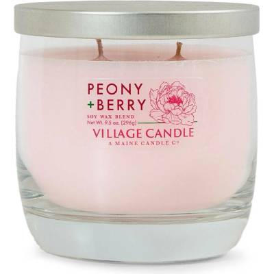 Village Candle Wild Light Bowl Peony + Berry 296 g