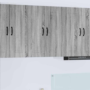 vidaXL Панел за миялна машина Kalmar Сив Сонома 60 x 31 x 80 см (884700)