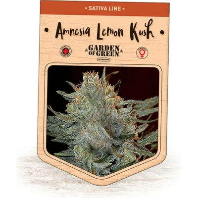 Garden Of Green Seedbank Amnesia Lemon Kush semena neobsahují THC 3 ks