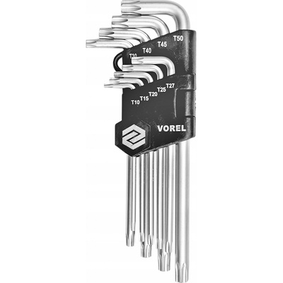 Imbusové klíče TORX , 9 ks, T10-T50, klip – Zboží Dáma
