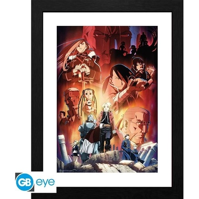 Fullmetal Alchemist Zarámovaný plakát - Key Art