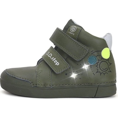 D.D.Step kožená kotníková obuv A068-42418A zelená