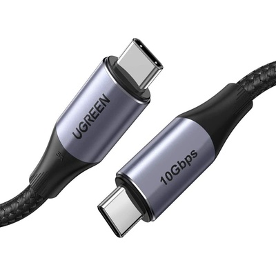UGREEN US355 USB-C към USB-C 3.1 Gen. 2, PD, 5A, 100W, 4K, 10Gbps, 1m (черен) (80150)