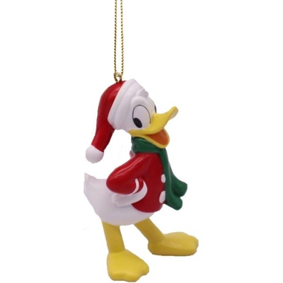 Disney Vianočná ozdoba Mickey&Friends Donald so šálom 9 cm