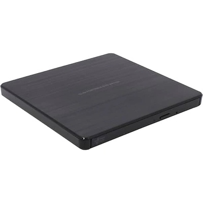 LG Hitachi-LG GP60NB60 Ultra Slim External DVD-RW, Super Multi, Silent Play, Win & MAC OS Compatible, M-DISC Support, Black (GP60NB60.AUAE12B)