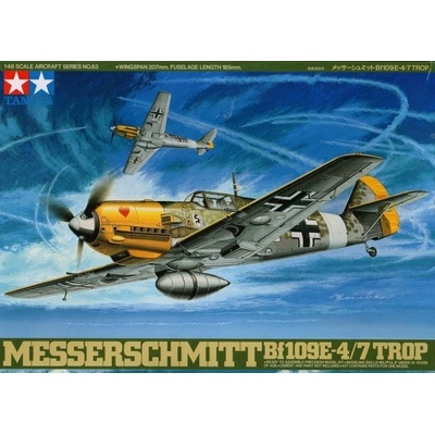 Tamiya 61063 Bf 109E4 E7 E7 Trop 1:48