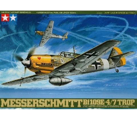 Tamiya 61063 Bf 109E4 E7 E7 Trop 1:48