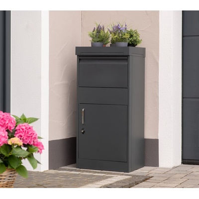 Westmann Piet oceľový balíkobox 50 x 37 x 105, antracit WMHXXPB003
