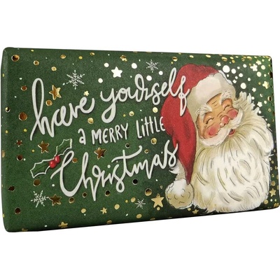 English Soap Company Vianočné tuhé mydlo Santa Klaus Pomaranč & Škorica 190 g