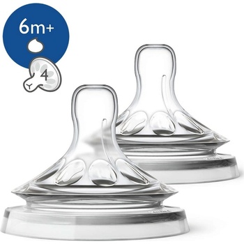 Philips Avent Dudlík NATURAL průsek Y na kaši 2 ks Bílá