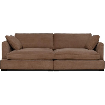 Scandic Светлокафяв диван от рипсено кадифе 236 cm Mobby - Scandic (16986 LIN5/1)