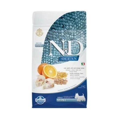 N&D Ocean Adult Mini Codfish Spelt Oats & Orange 0,8 kg