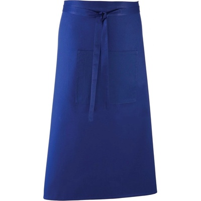 Premier Workwear Dlhá zástera do pása s vreckom Kráľovská modrá