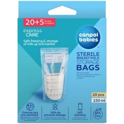 Canpol Babies sáčky k uchovávání odsátého mléka 70/001 20ks 150 ml – Sleviste.cz