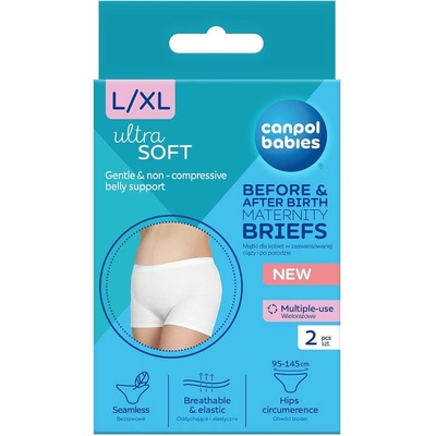 Canpol Babies kalhotky pro ženy v pokročilém těhotenství a po porodu 16/000 2 ks. bílá – Zbozi.Blesk.cz