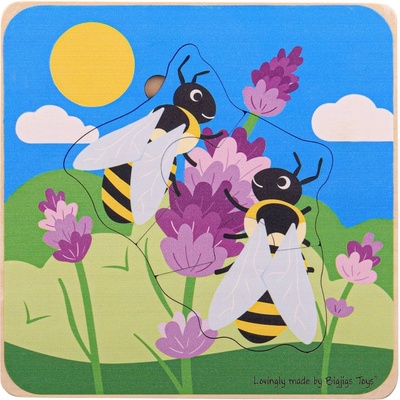 Bigjigs Toys vkládací puzzle životní cykly včely