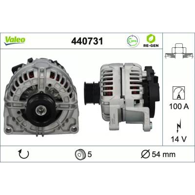 VALEO Alternátor VALEO RE-GEN REMANUFACTURED VA 440731