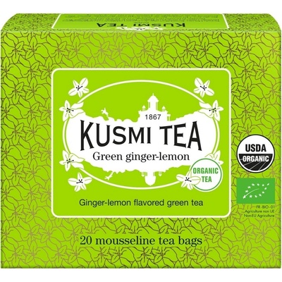 Kusmi Tea Green Ginger Lemon 20 vrecúšok
