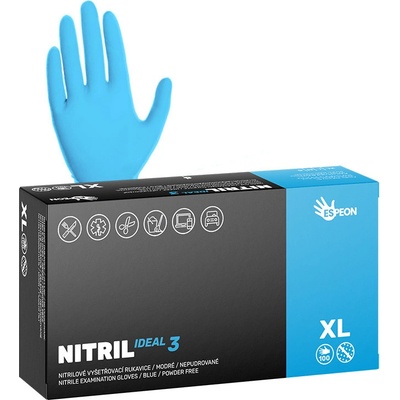 Espeon Nitril Ideal Blue nitrilové nepudrované 100 ks – Hledejceny.cz