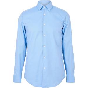 HUGO BOSS Риза с дълъг ръкав Boss Mens BOSS BLACK Kent Long Sleeve Buttoned Shirt - Light Blue 450